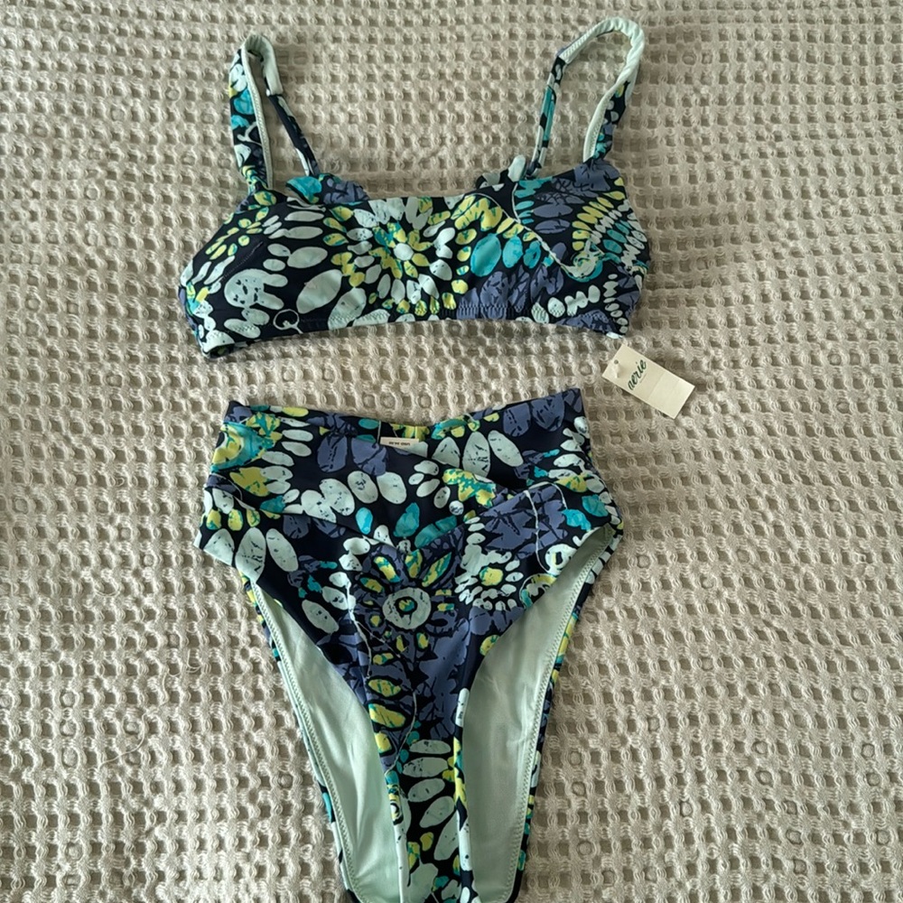 NWT Blue Aerie 2pc Swim Suit Bikini